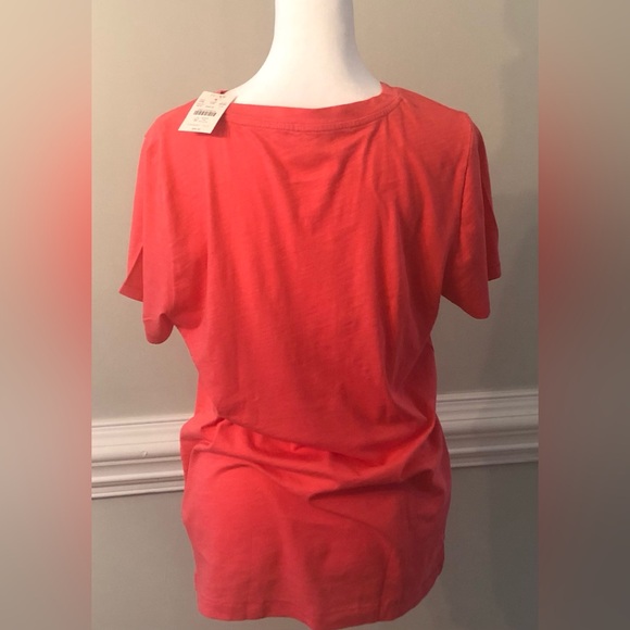 NWT, Vintage Slub Cotton Crewneck Tee in Guava Pink from JCrew (large) - Picture 4 of 10